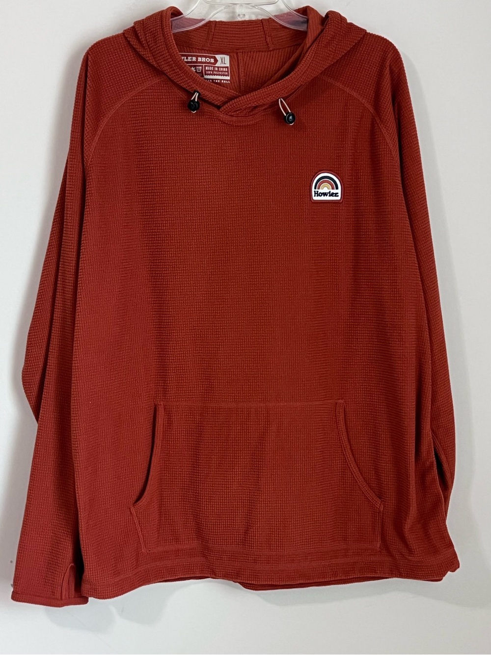 Howler Bros Palo Duro Grid Fleece Hoodie Size XL EUC